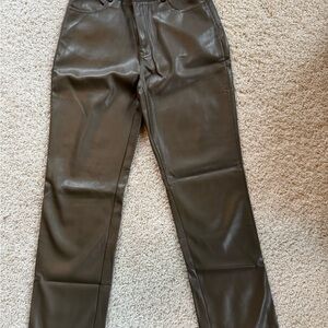 Women's Straight Leg Brown Pants